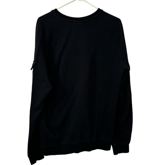 Puma Black Pocket Arm Pullover Crew Neck Sweatshirt Mens Large Unisex Logo - Picture 3 of 8